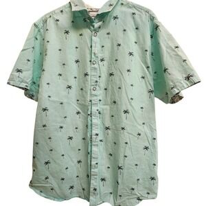 Denim + Plover Mint Green Palms Shorts